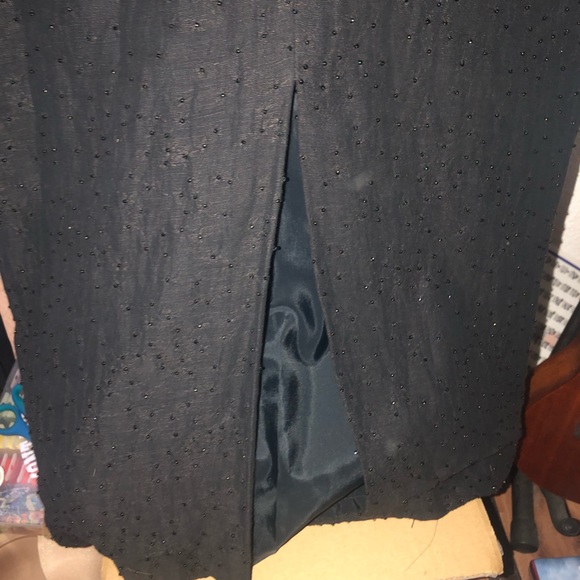 The Works Saks Fifth Avenue Beaded Black Dress - Picture 4 of 5